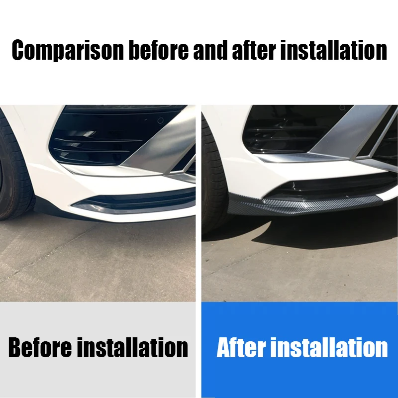 Front bumper corner guard decorative frame made of ABS material For Hyundai Sonata DN8 2023 2024