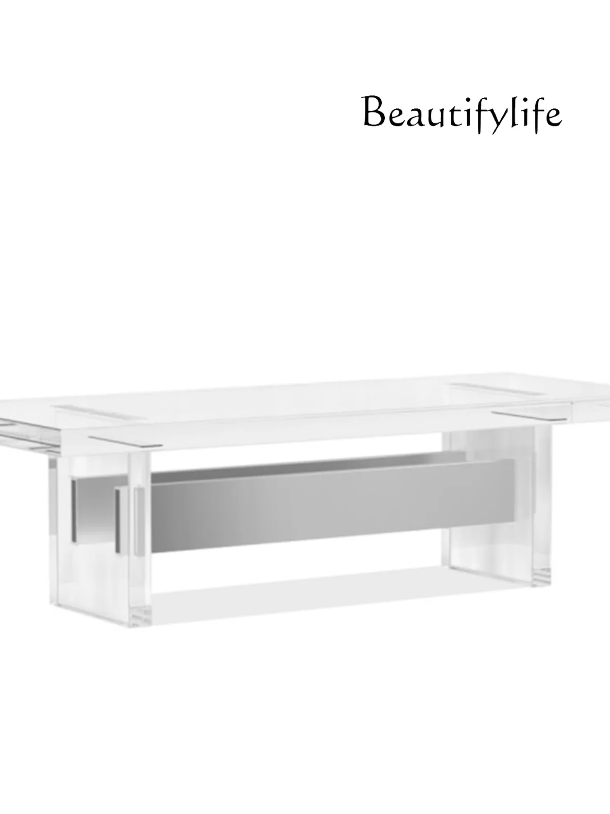 Nordic Minimalism Acrylic Stainless Steel Living Room Reception Coffee Table Tea Table Coffee Table