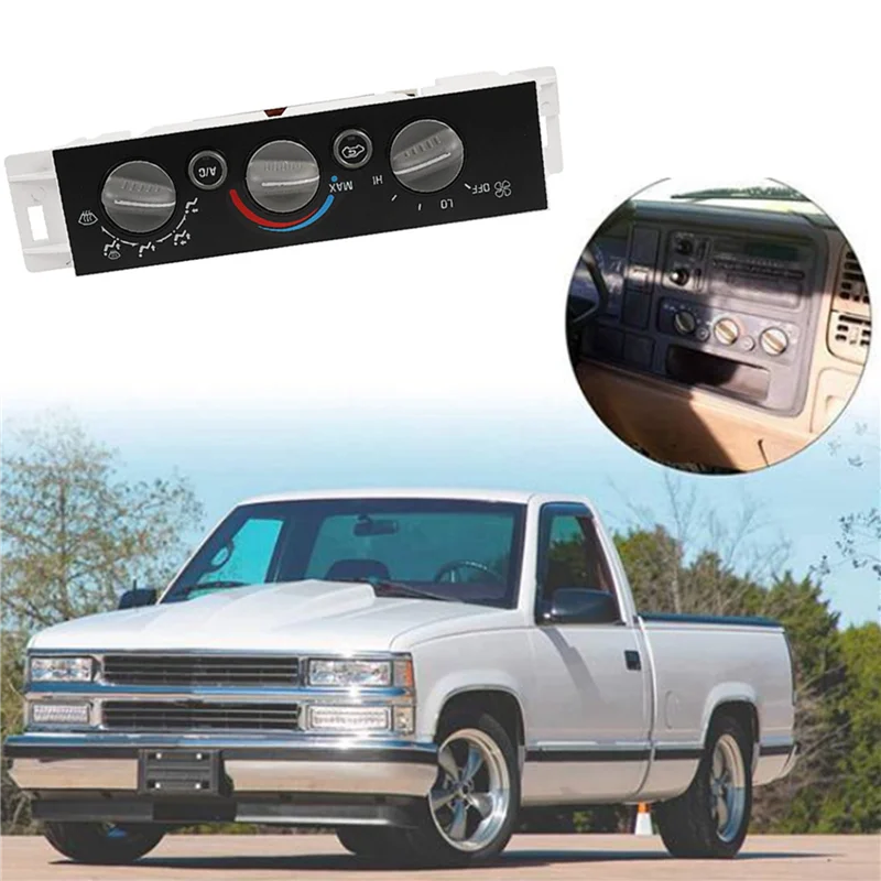 

2X Car A/C Heater Control Panel 16231175 9378815 For Chevy GMC Yukon 1996-2000 Air Conditioner Adjustment Panel