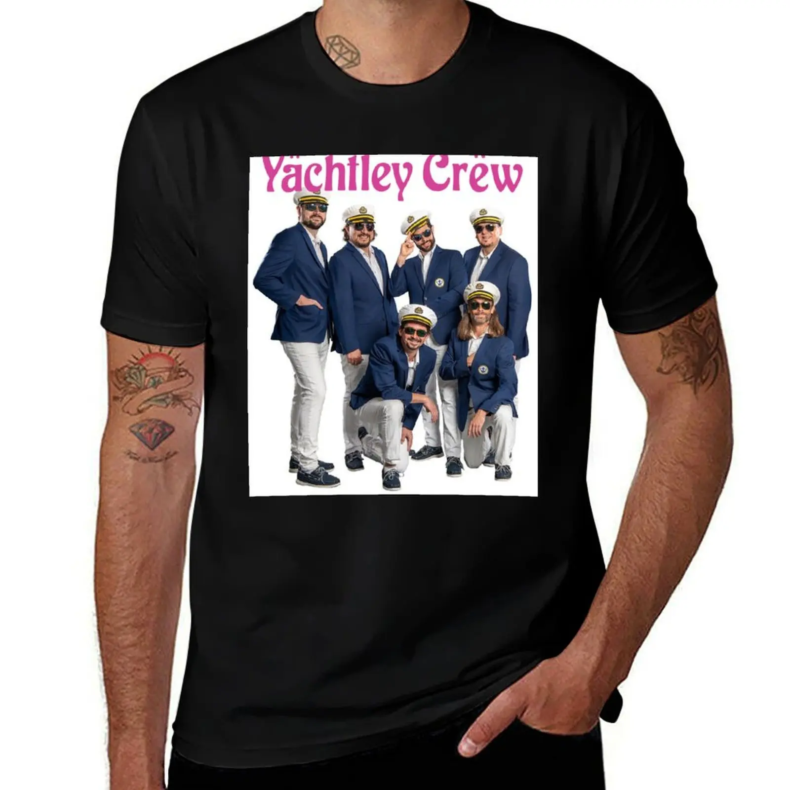 

Yachtley Crew Band Music Band Tour T-Shirt blacks baggy shirts Personalized t-shirt animal prinfor boys t shirts for men pack