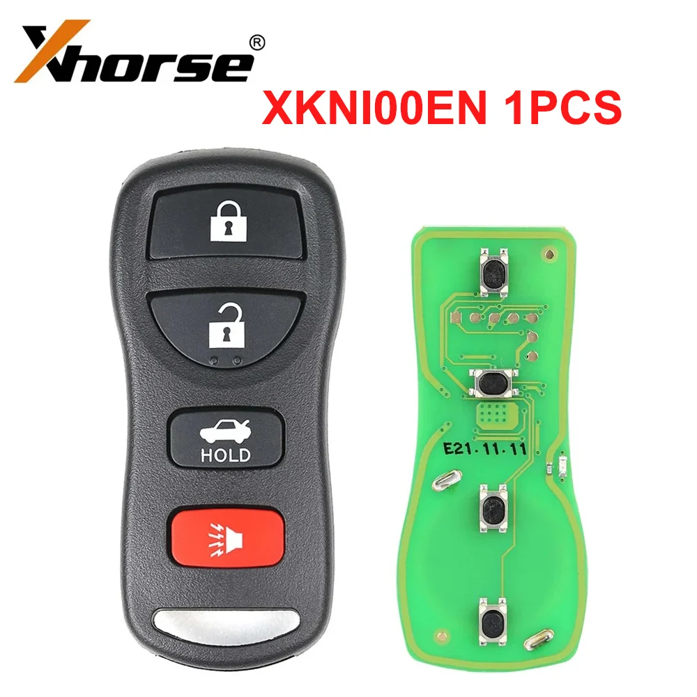 

1pcs Xhorse XKNI00EN Wire Remote Key For Nissan Separate 4 Buttons English Version