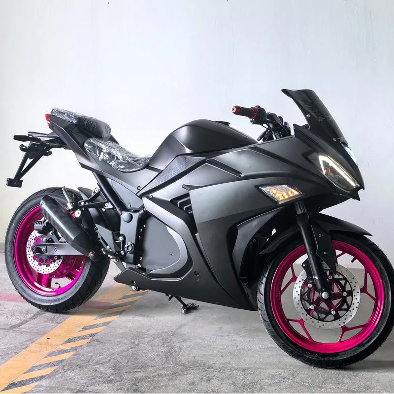 

3000W Modified Wheels V6 Street Bike 72V High-Power Sports Electric Motorcycle