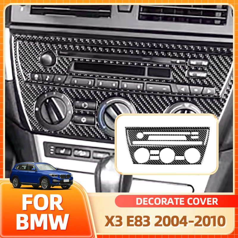 

Glasses Holder Hot Center Console CD Panel Decoration Cover Sticker Decal For BMW X3 E83 2004 2005 2006 2007 2008 2009 2010 C