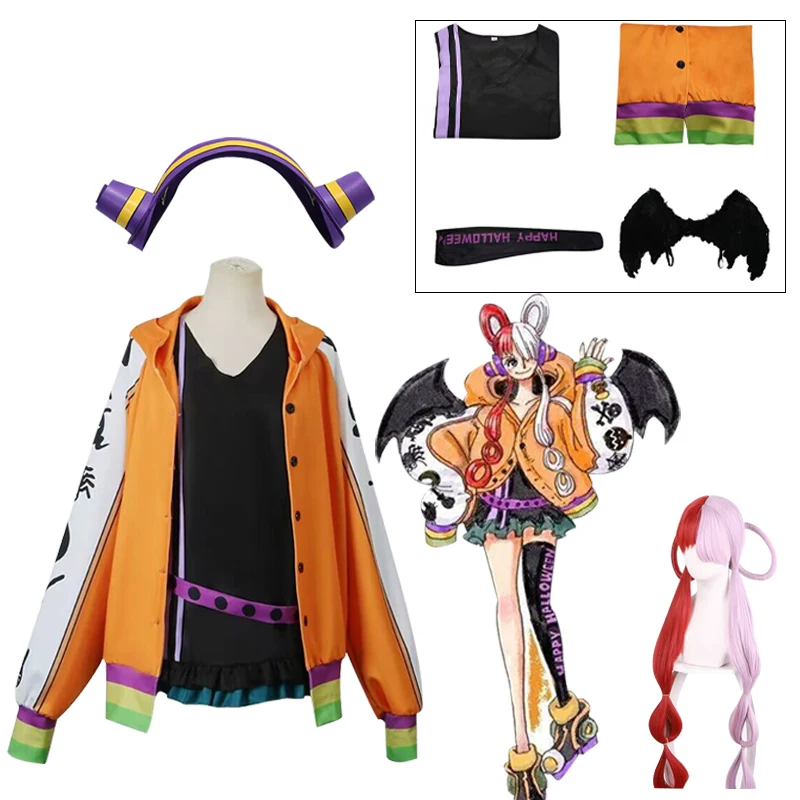 

Anime FILM RED Uta Cosplay Costume Full Set Coat Top Uniform for Women Girl Halloween Carnival Party Stage Performance