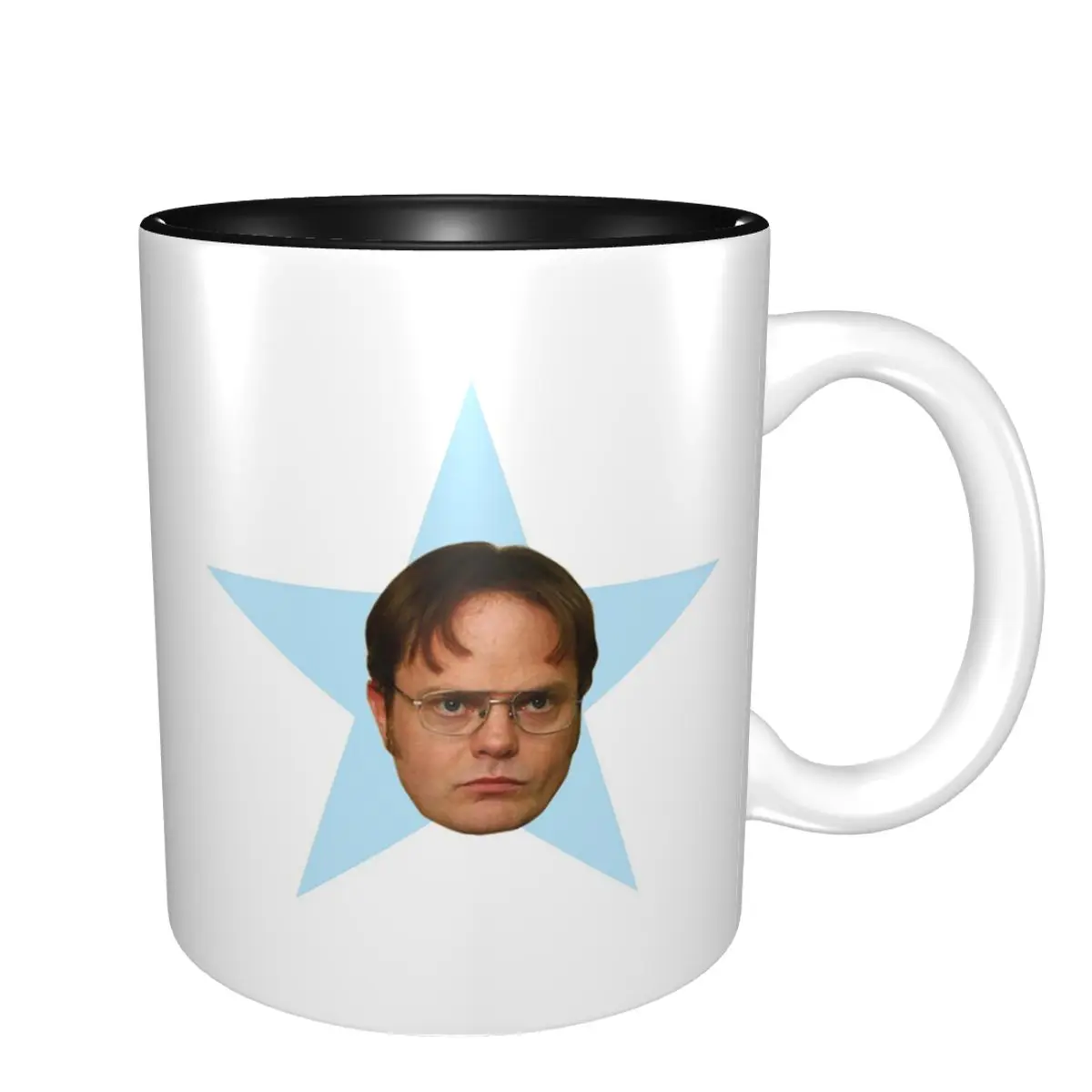 

Dwight's American Idol Star Mug Funny Ceramic Coffee Cups Tea Mugs Milk Cup Drinkware Gifts for Woman Man