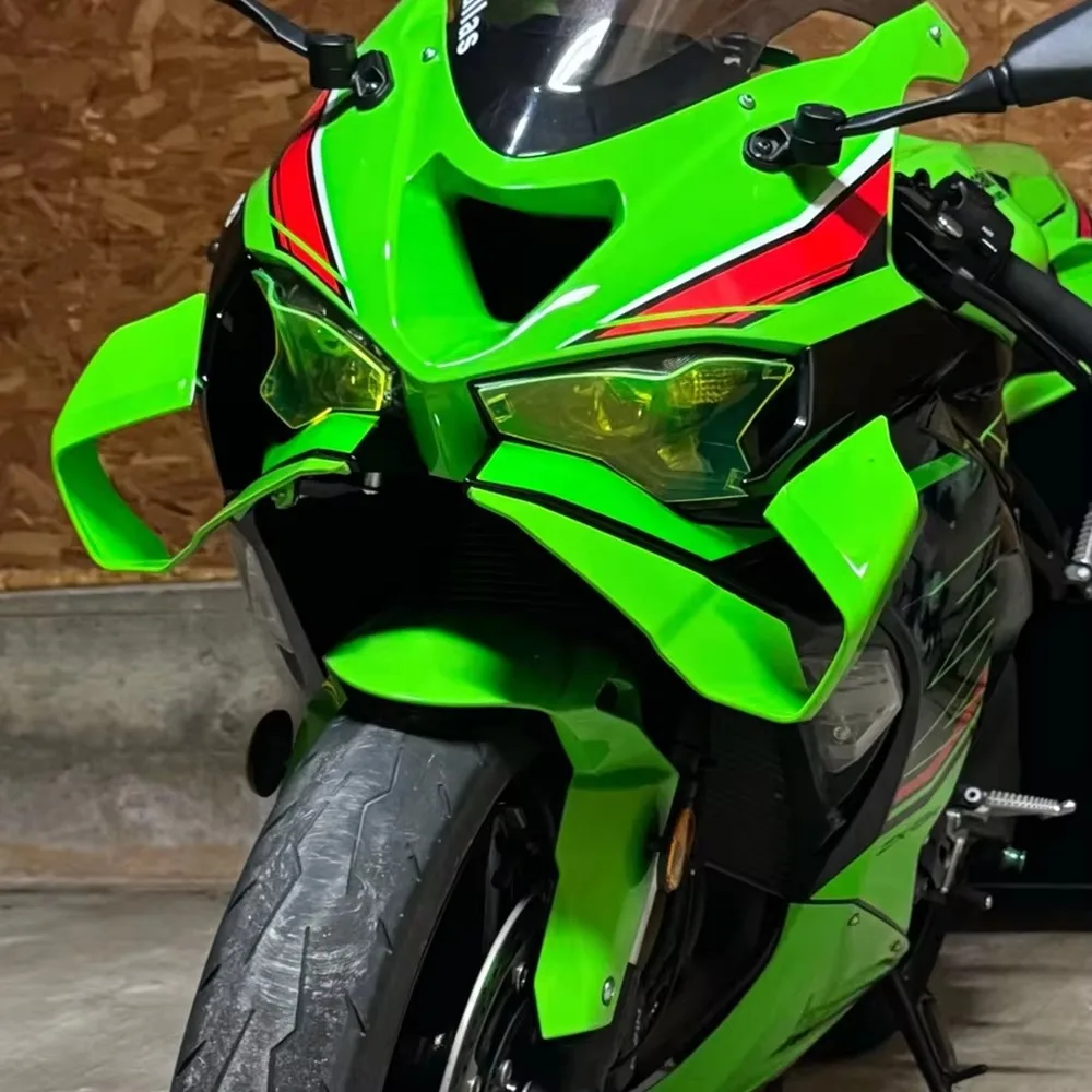 For Kawasaki Ninja ZX-6R ZX 6R ZX6R 2024-2026 2025 Motorcycle Side Winglet Front Spoiler Wing Fairing Lower lip Wing Accessories