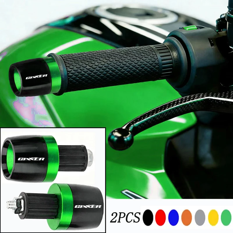 Para Suzuki Gixxer 250 SF 150 125 155 GSXS 150 125 2018-2026 Puños de manillar de motocicleta, tapas de extremo de manillar, accesorios