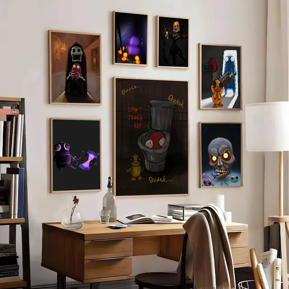 

XL 40X60 Multi Person Collaborative Funny R.E.P.O Gaming Poster Self-Adhesive Paper Sticker Coffee House Bar Room Wall Decor Art