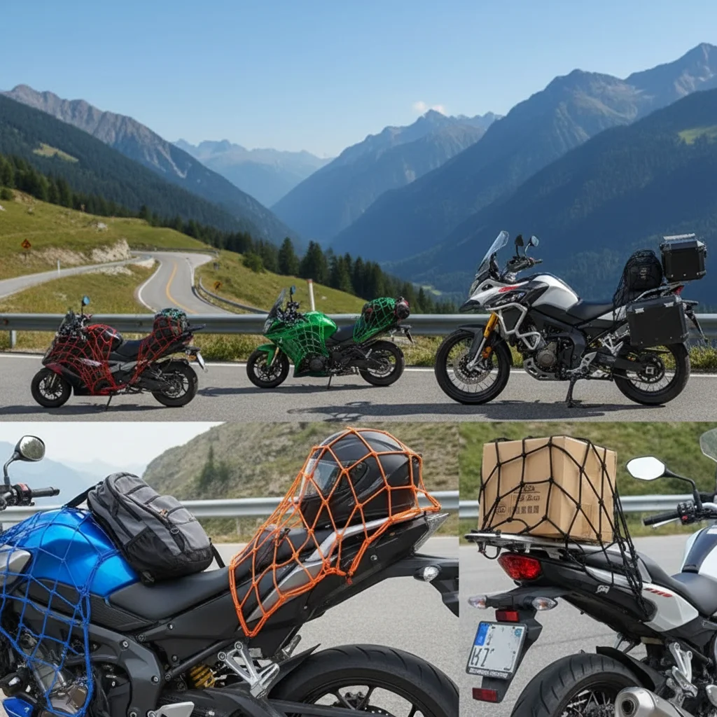 

Универсальный мотоциклетный шлем, сетка для хранения грузов, крючок, сетчатый органайзер для багажа мотоцикла-1 шт.