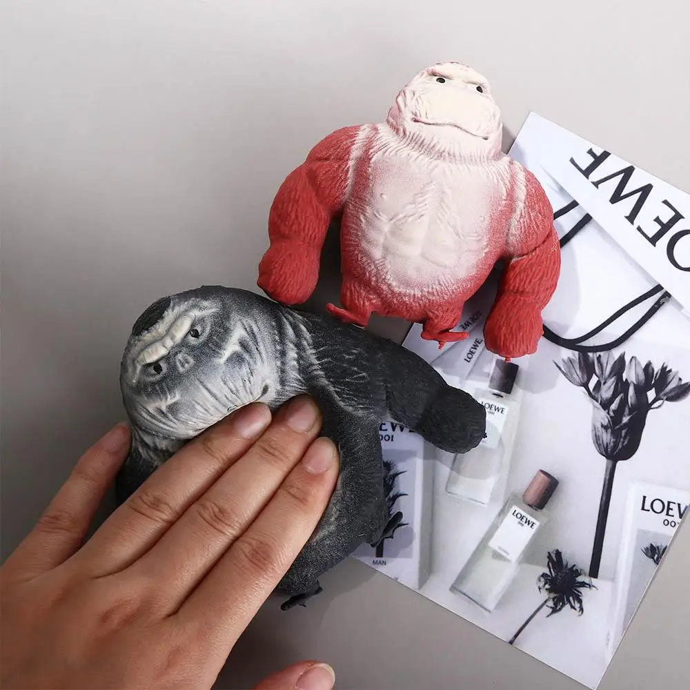 9cm Squishy Antistress Orangutan Fidget Toys Elastic Monkey Funny Decompression Gorilla Stress Relief Squeeze Toy for Adult Kids