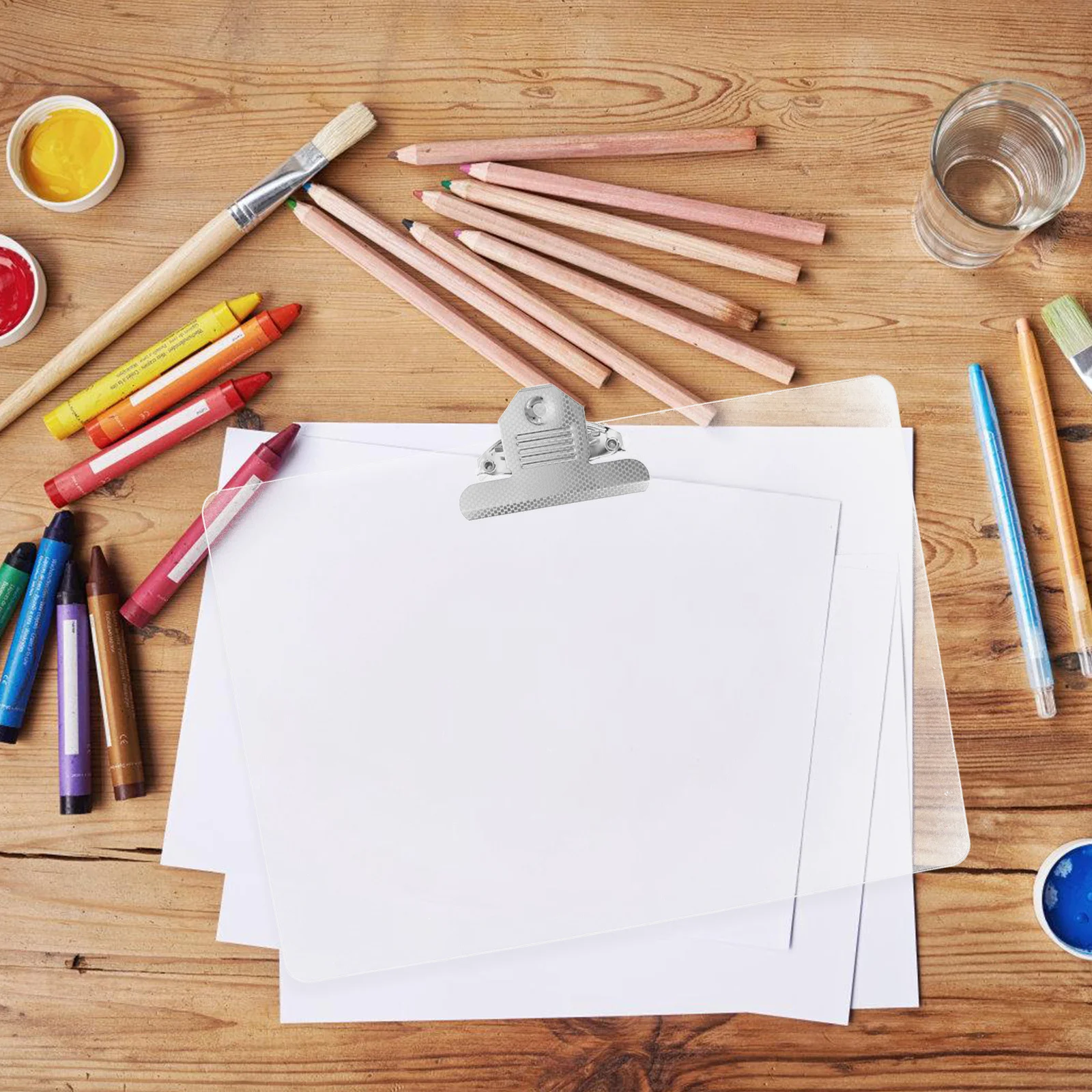 مقبض حافظة A4 متعدد الاستخدامات للأوراق والملاحظات والتذاكر، تصميم قابل للتعليق للثلاجة أو جدار المكتب #6