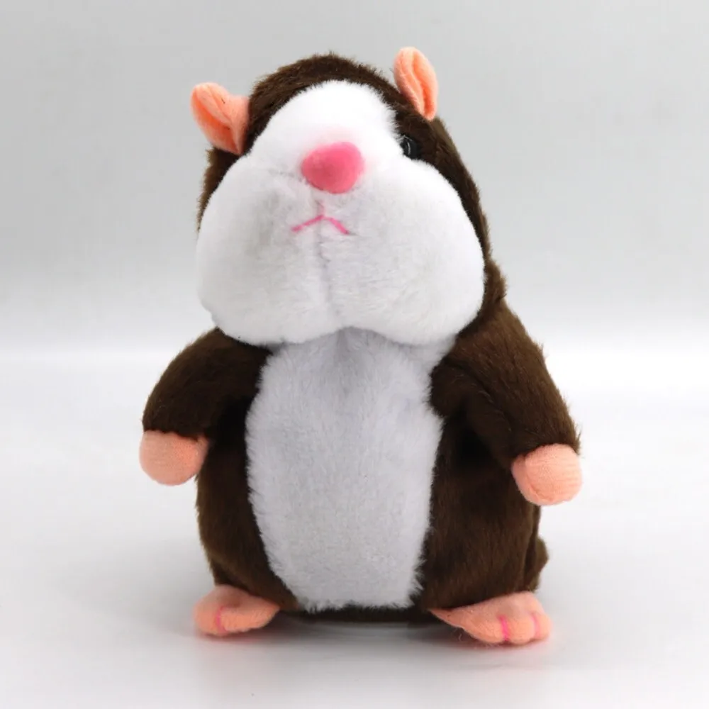 Juguete eléctrico de peluche para hámster parlante con función de grabación, Animal PEQUEÑO suave, regalo para niños, tiempo de juego divertido