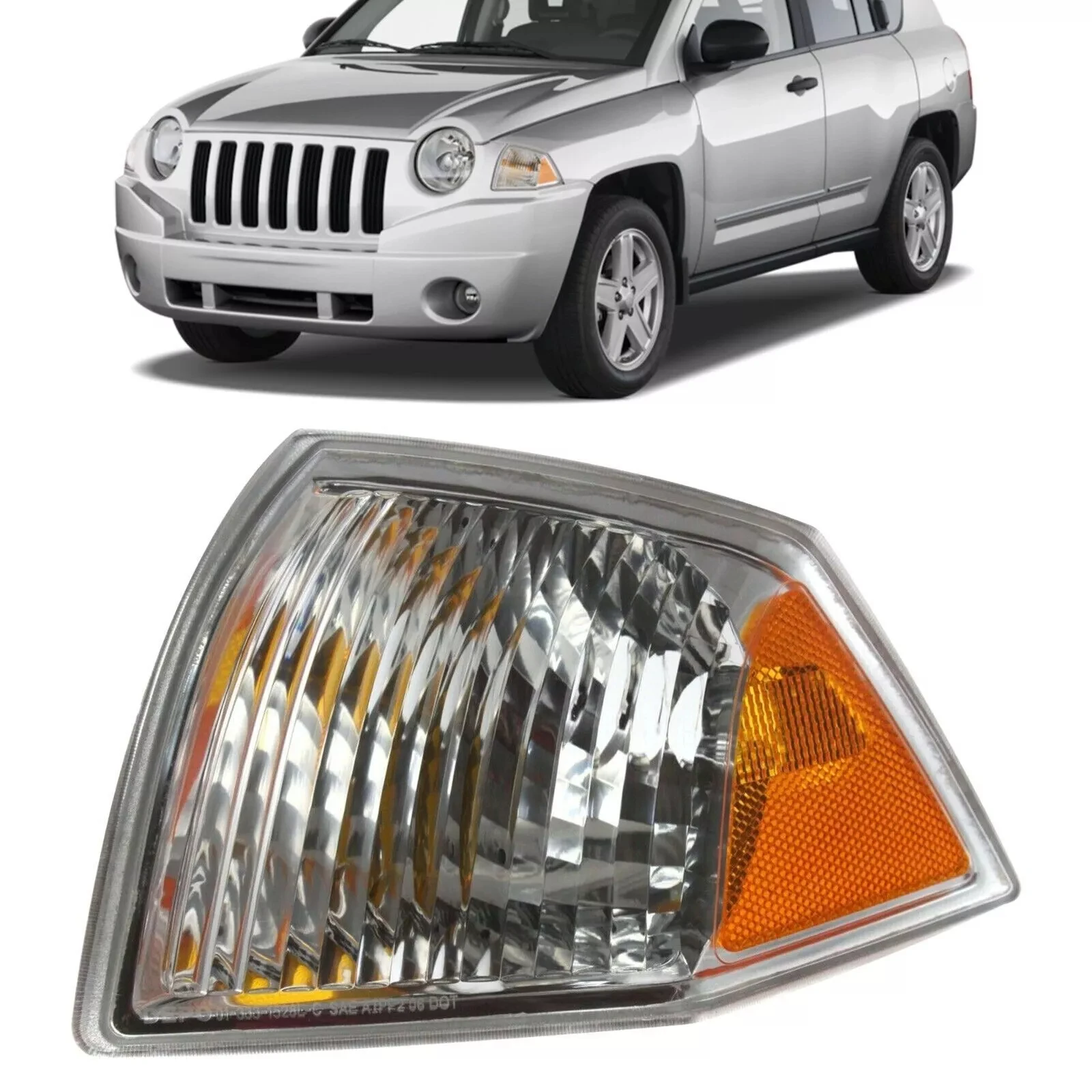 

Угловой фонарь для Jeep Compass 2007-2010, фары, угловая лампа, указатель поворота, боковой габаритный фонарь, поворотный указатель поворота