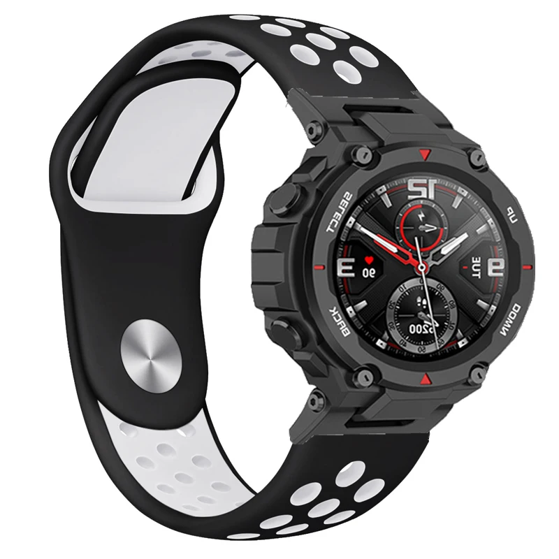 سيليكون استبدال حزام ل Huami Amazfit T-rex الرياضة حزام (Band) ساعة سوار ل شاومي Amazfit T ريكس برو معصمه اكسسوارات