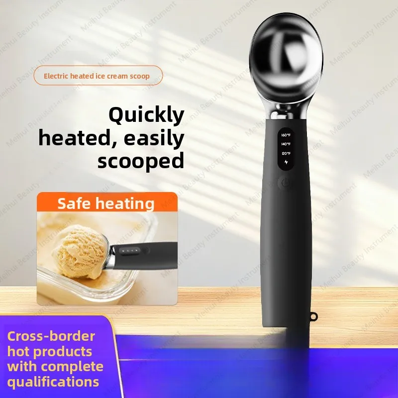 

Cross-border Hot-selling Self-melting Ice Cream Spoon Commercial Ice Cream Heating Electric Stainless Steel Ice Cream Spoon
