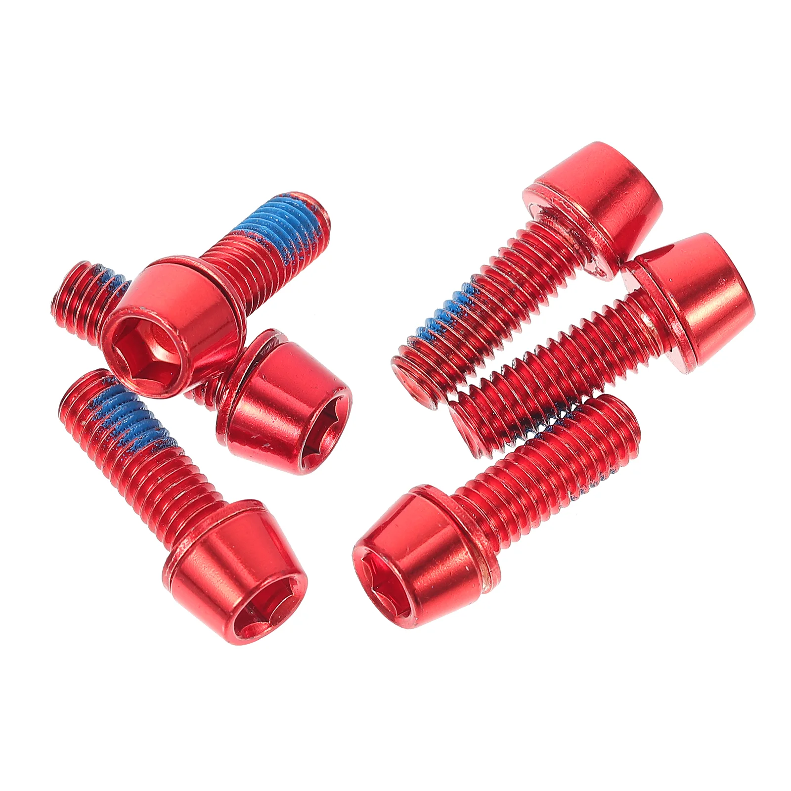 6 Pcs Accessories Bicycle Screw Bolts Bike Brake Screws Titanium Alloy Passenger Seat Pad Disc