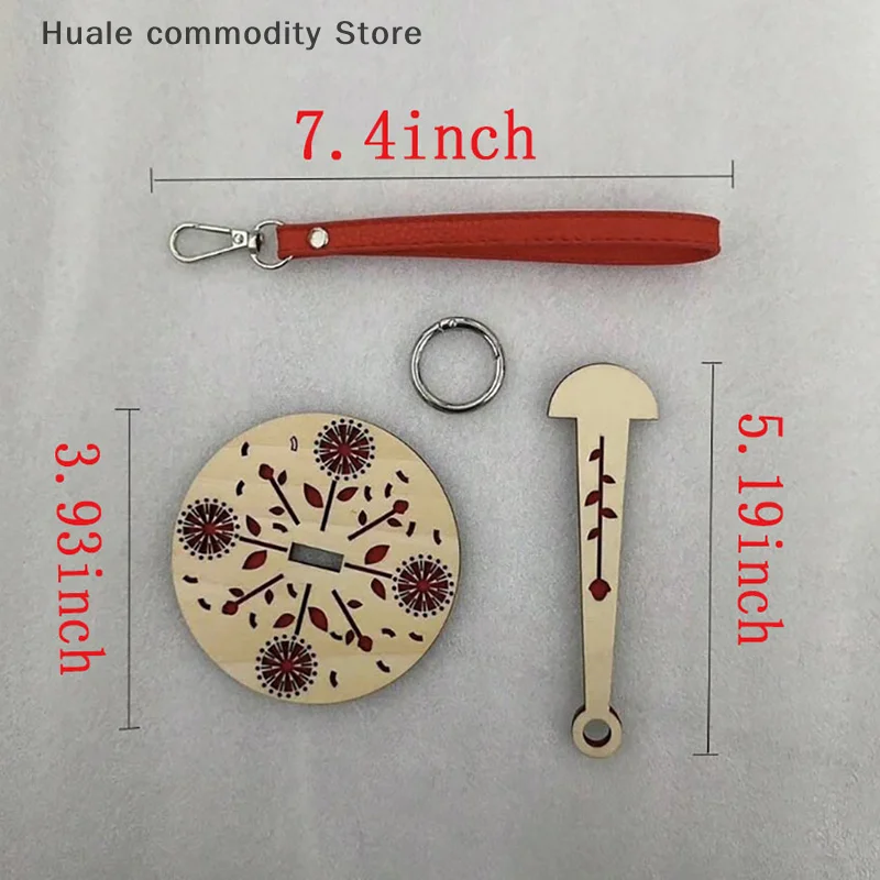 Ferramentas de tricô giratórias de madeira, acessórios de crochê, suporte diy, carretel de linha de costura com alça de pulso, enrolador de bola de lã, suporte de fio