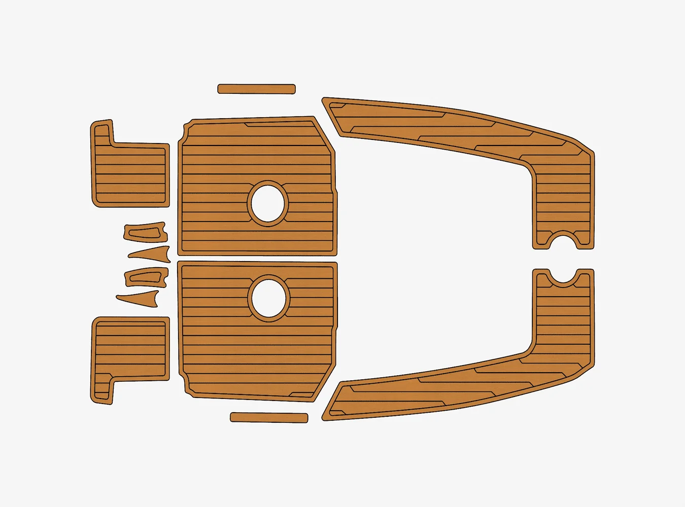 

2012 Quicksilver Activ 555 1/4" 6mm EVA foam Non-Slip PVC Teak Decking marine Mat seadek aqua carpet Marine Floor