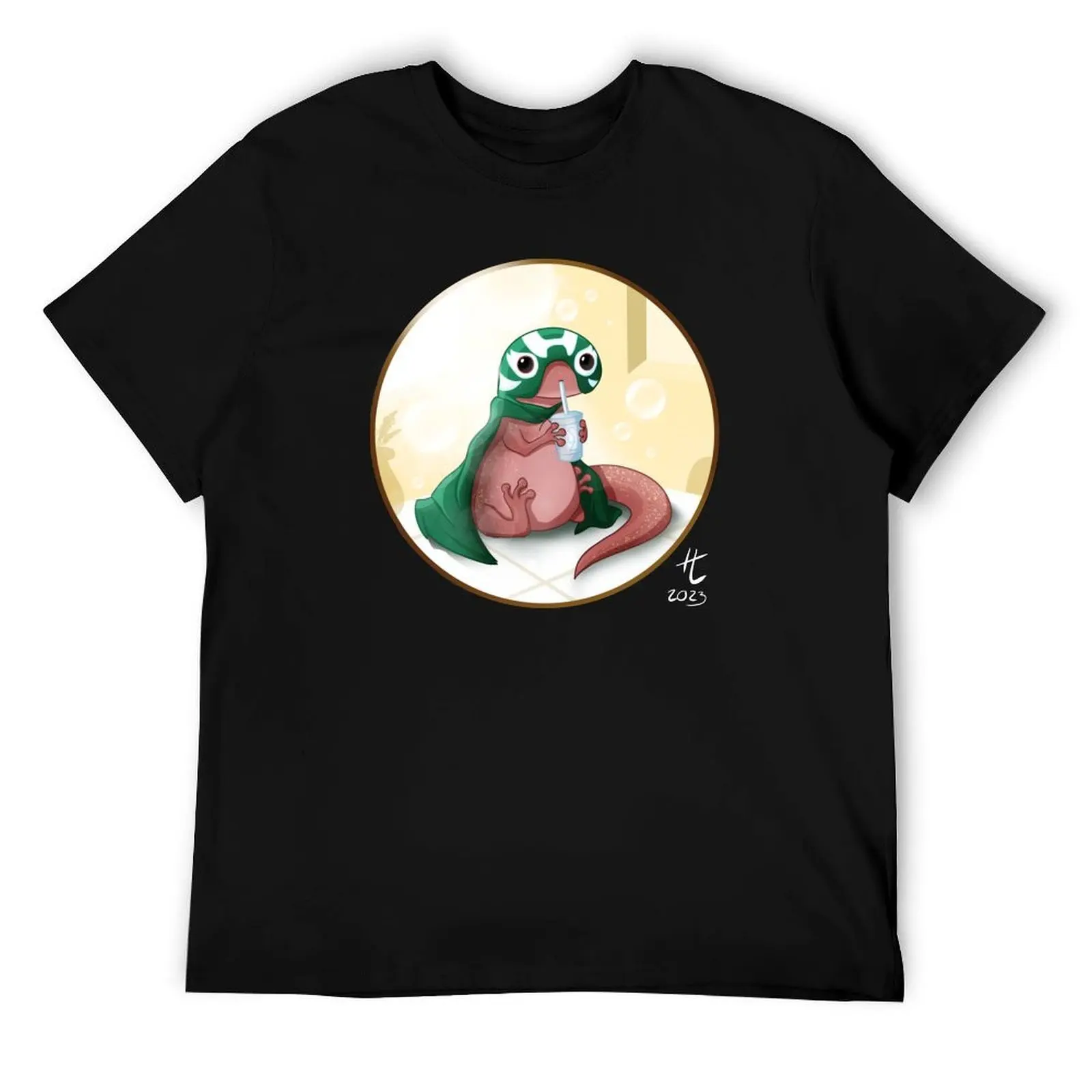 

Salamander Luchador PFP T-Shirt man t shirt graphic t shirts for man cotton T-Shirt