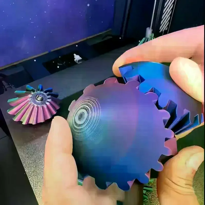 Ball 3D Printed Spin Ball Cube Fidget Toys Sphere Fidget Desk Toy Stress Anxiety Relaxing Decompression Gear