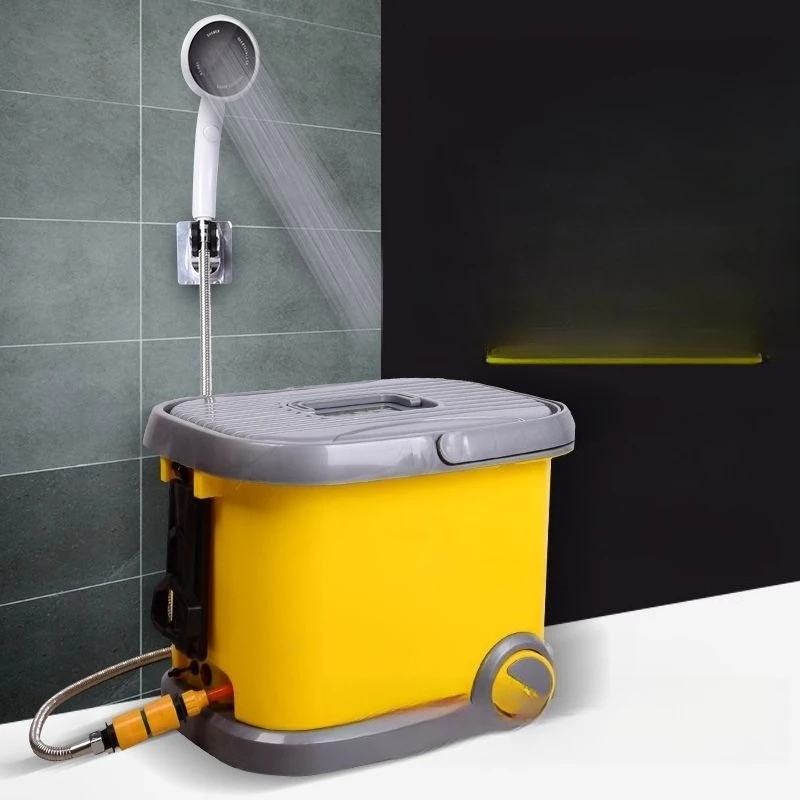

College student dormitory dormitory bath shower outdoor shower rechargeable bath