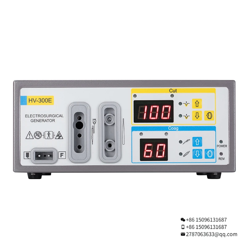 100W Frekuensi Tinggi Electrocautery ESU Bipolar Diathermy Mesin Bipolar Koagulator Portabel
