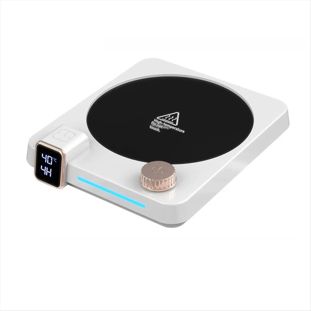 [HIHI] 220V Coffee Cup Heater Electric Mug Heater Constant Temperature 9 Gear Settings Keep Milk Tea Warm Heating Pad EU Plug B