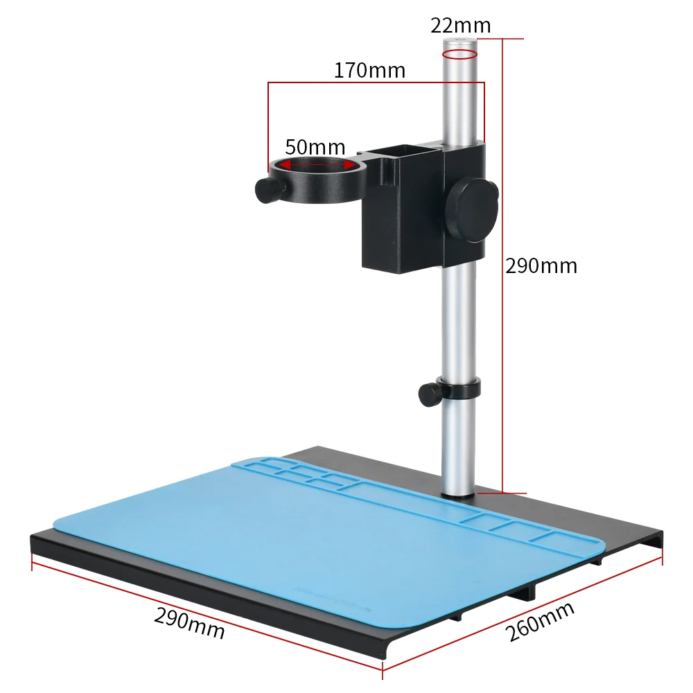 

HAYEAR Manual Focus Digital Microscope Holder Tripod Smart Stand for 42mm 50mm Diameter Lens Holder Soldering Repairing Platform