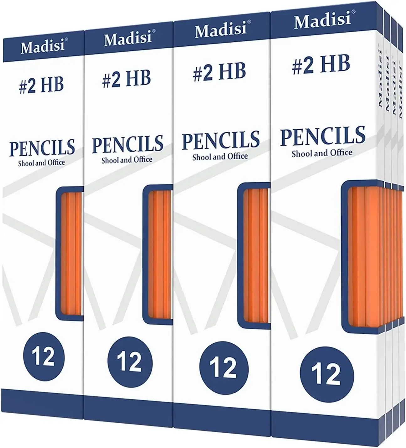 

Premium #2 HB Pencils, Pre-Sharpened, 192 Count in Box for School & Office Use