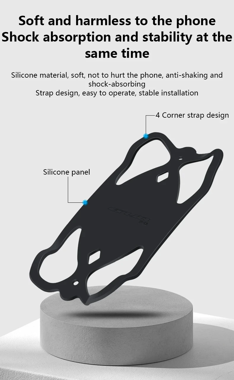 GUB P13 Handy-Fahrradhalterung Fahrrad-Sicherheits-Silikon-Halterung Computer-Handyhalter mit Garmin Bryton Wahoo Ständer – Detail 2