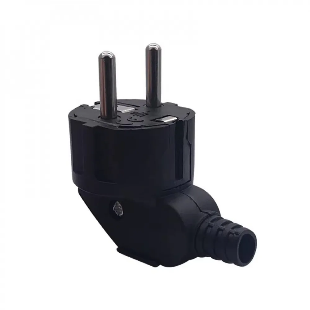 

1PCS Black/White 16A French German EU Power Plug Cord Wire Cable Socket Male Assembly Receptacle Connector Power Plug