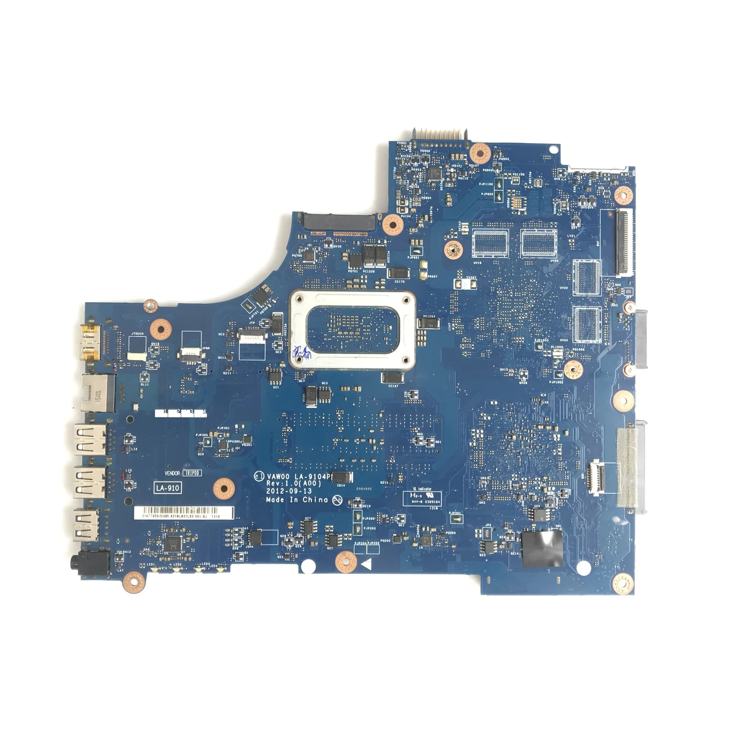 LA-9101P LA-9104P For dell Inspiron 15 3521 2521 5521 Laptop Motherboard With 1007U I3 I5 I7 3th Gen CPU CN-05YGGX 0GY07W 0671DP