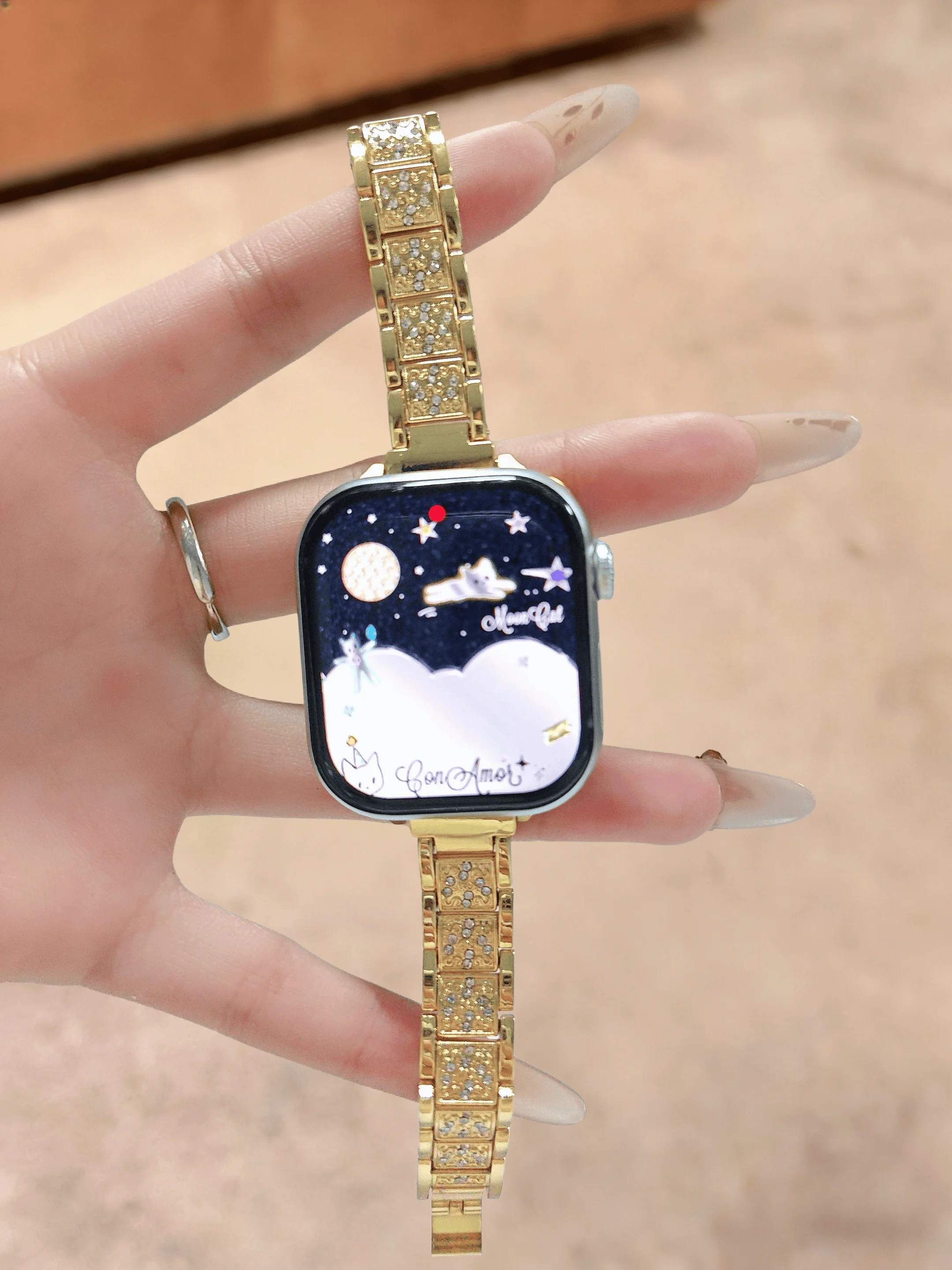 

Простой и роскошный ремешок, совместимый с ремешками iWatch 38 мм, 40 мм, 41 мм, 42 мм, 44 мм, 45 мм, 49 мм, модный ремешок ручной работы.