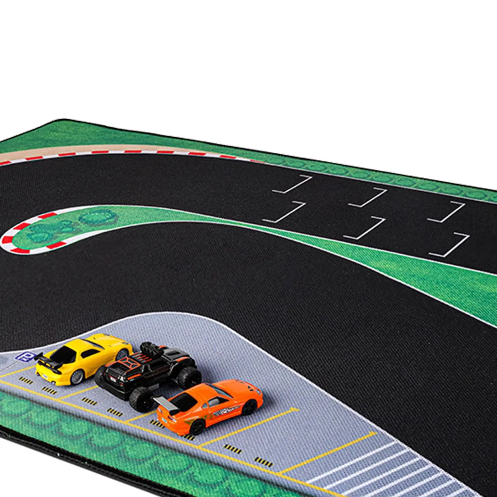 1:76 RC Car Race Track Mat 19.69inx37.40in Spare Parts Easy to Clean, Portable, Rubber Racing Track for C65 C75 C64 C72 C73 view 2