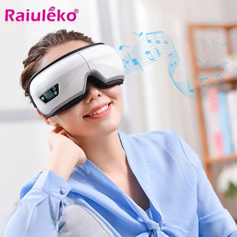 

6D Smart Vibration Eye Massager Airbag Compress Eye Care Instrument Bluetooth Music Eye Massage Glasses Eye Relax Fatigue