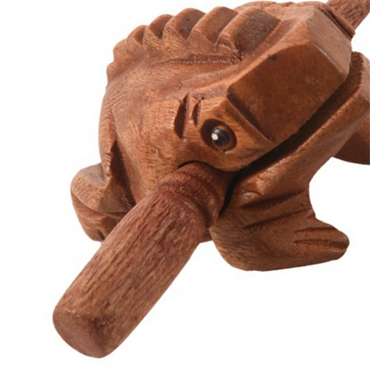 Carved Croaking Wood Percussion Musical Sound Wood Frog Tone Block Toys HOT