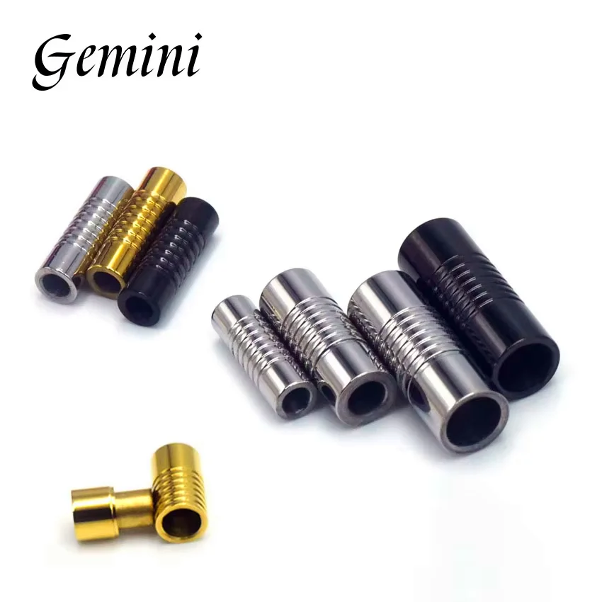 5pcs Stainless Steel 3mm 4mm 6mm Magnetic Clasp For Diy Connector Leather Bracelets Rope CharmsBuckle Jewelry Making Accessories