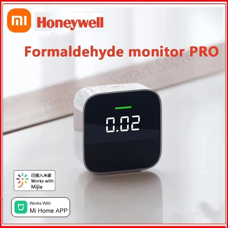 

Xiaomi Honeywell Formaldehyde Monitor PRO Bluetooth 5.2 LED Digital Multi Functional of Temperature Humidity Work with Mijia APP