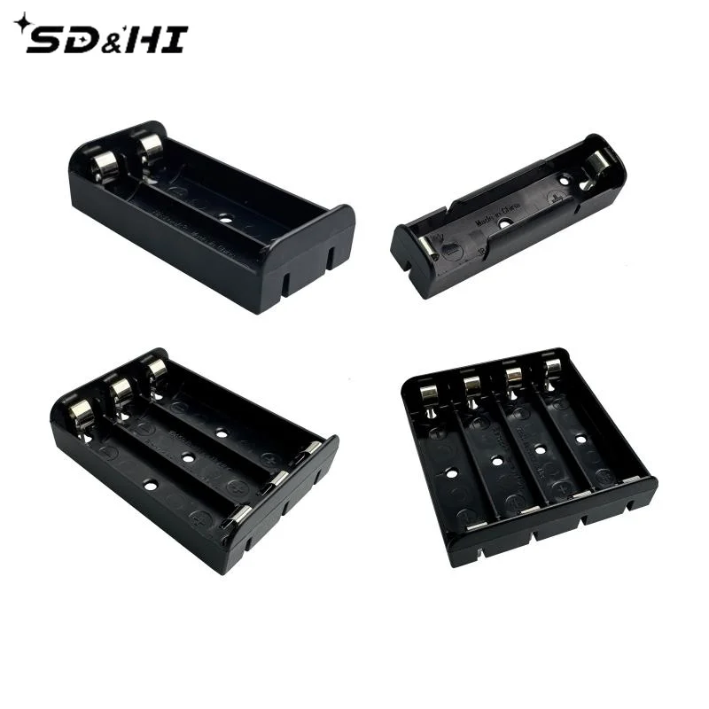 1PCS 21700 1-4S Battery Holder 3-35A Standard/Enhanced DIY Battery Box For PCB Board Nickel-Plated