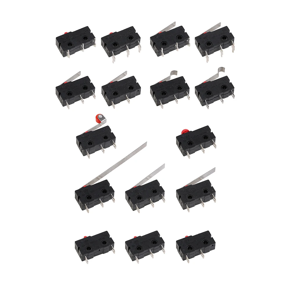 5A 125V250V KW12 مفتاح حد السفر KW11-3Z-2 مع مقبض 16 مللي متر زر الاتصال التبديل الجزئي KW12-N 2Pin/3Pin KW12-A NO/NC