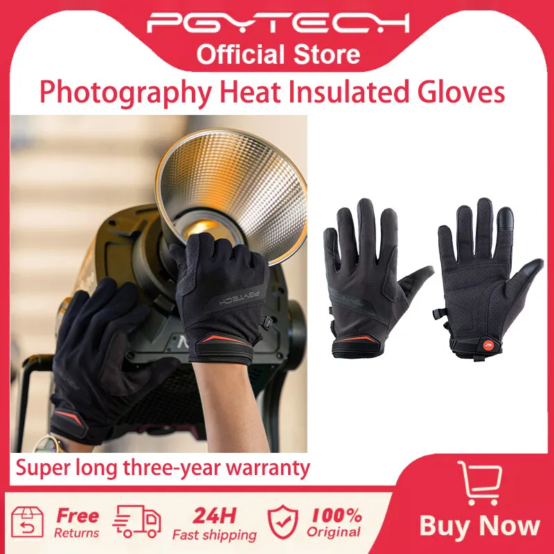 Pgytech Photography Insulated Gloves Lighting Technician Photography Gloves Hig…