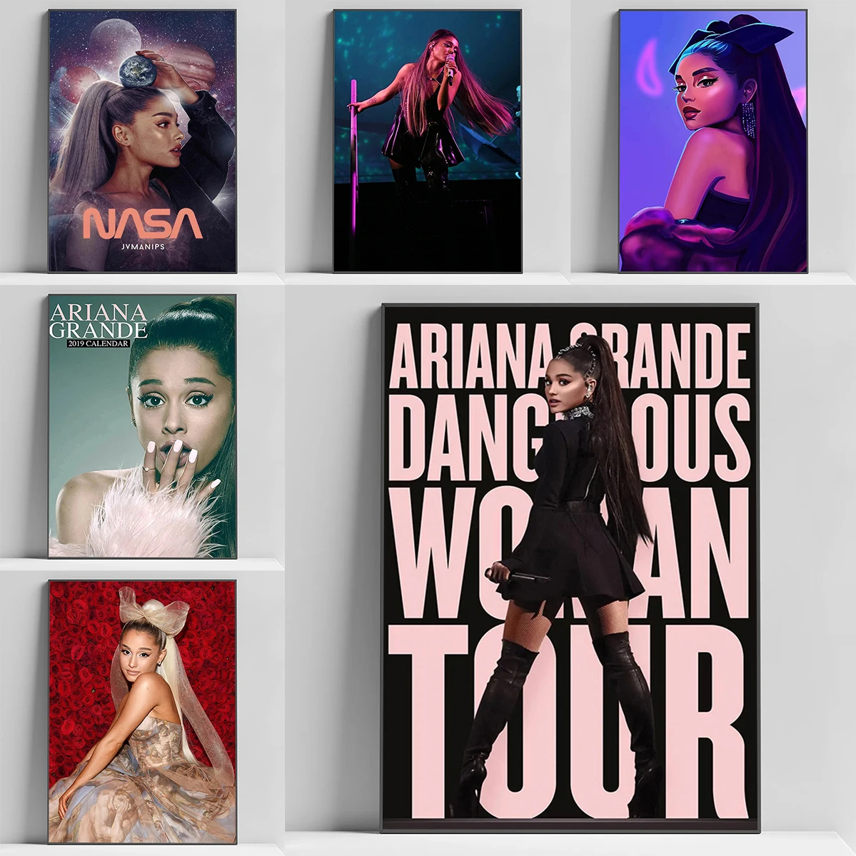 

Hot Singer Ariana Grande Poster Wall Decoration for Home Decorations Decorative Painting Room Decor Canvas Art Posters Paintings