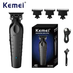 Kemei Hair Clipper Professional Hair Trimmer Electric Hair Cutting Machine Rechargeable 0mm Barber Clipper for Men KM-2299