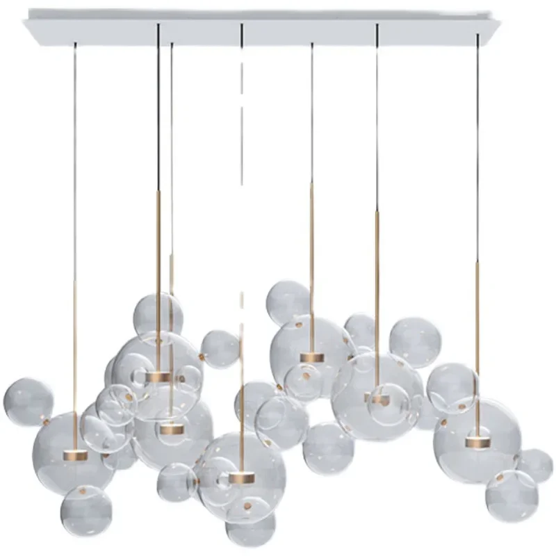 restaurant-a-bulles-mickey-lustre-boule-de-verre-design-lampes-nordique-ins-internet-celebrite-salon-lustre