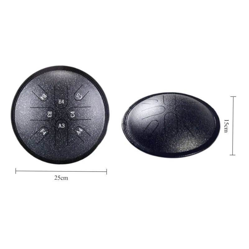 10 بوصة اللسان طبل اليوغا 8 لهجة المحمولة اللسان الطبول التأمل شفاء الدفوف الكبار المبتدئين أدوات قرع #6