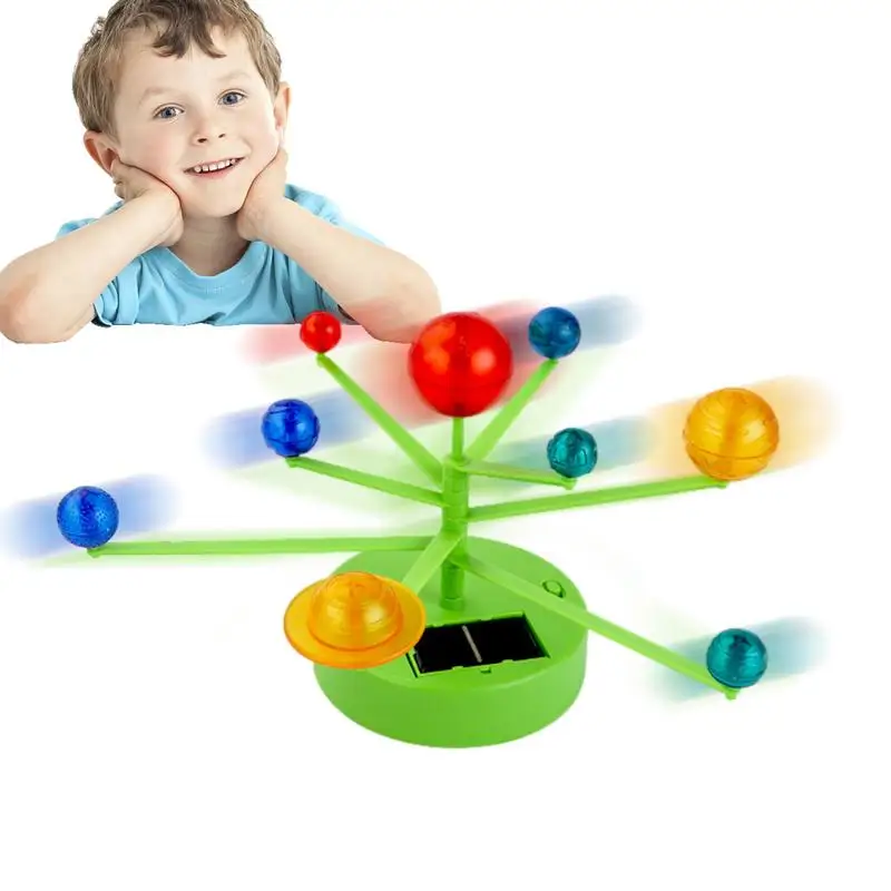 Solar System For Kids Astronomy Solar System Model Kit With 9 Planets Educational STEM Space Toy 3-D Solar System Scince Kits