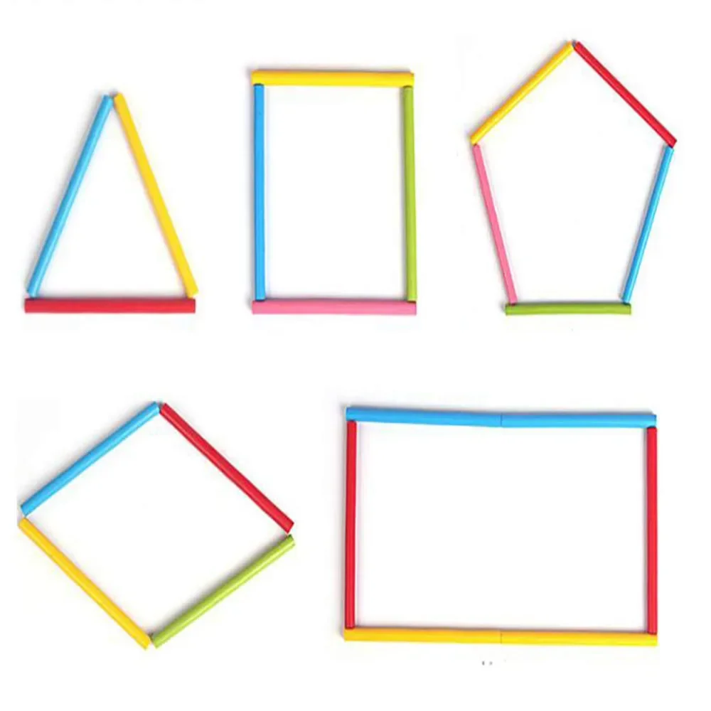 100pcs bastoncini di conteggio di bambù colorati matematica sussidi didattici Montessori asta di conteggio per bambini giocattolo per