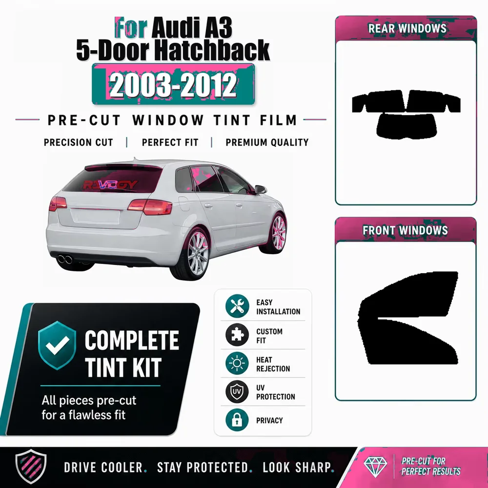 premium-precut-window-tint-kit-front-rear-windows-rear-windshield-for-audi-a3-5-door-hatchback-2003-2012-nano-ceramic-film