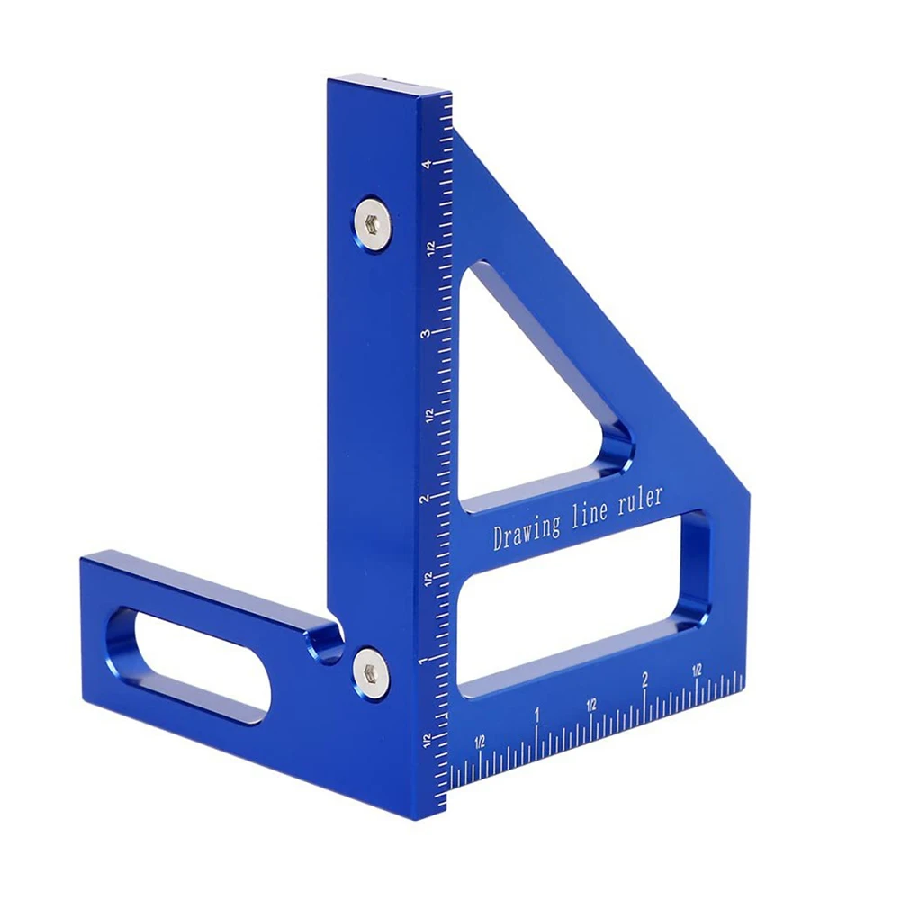 Portable Angle Measurement Ruler High Strength Aluminum Tool for Accurate Marking in Carpentry and For Engineering Work