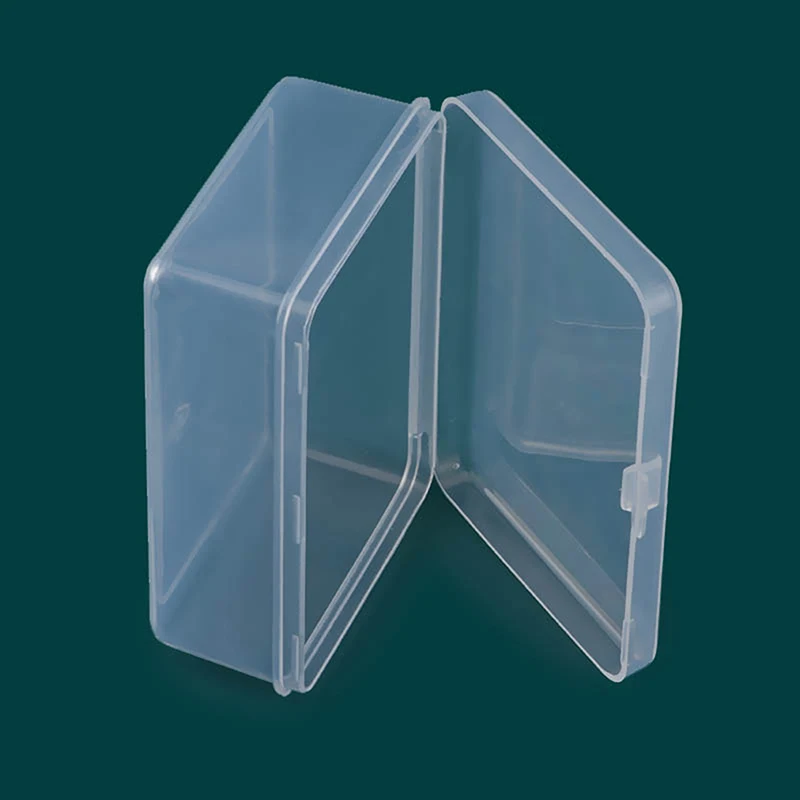 1pc Plastic Transparent Storage Box Square Small Items Case Packing Boxes Jewelry Beads Container Sundries Organizer